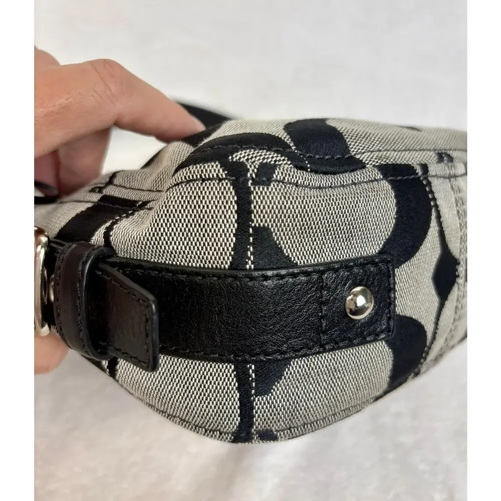 Coach Y2K Mini Zoe Compact Hobo with Matching Signature Pleated Wristlet Pouch